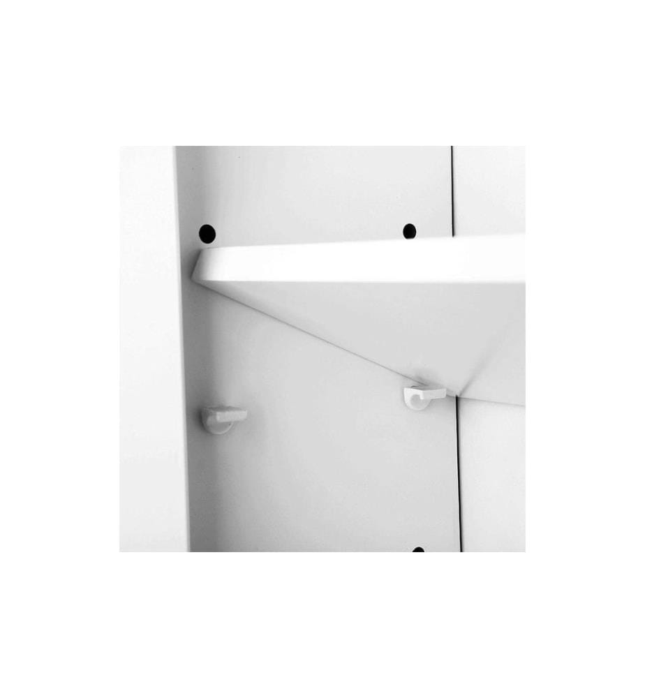VASAGLE - Badezimmerregal mit Spiegel 55 x 60 cm, Weiss