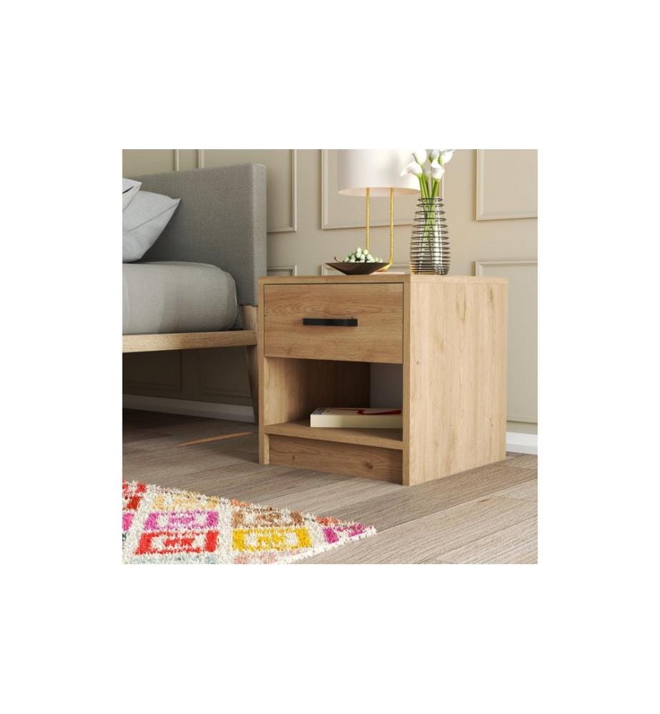 Woody Fashion - Table de nuit Grande 52 x 46.8 cm, Brun