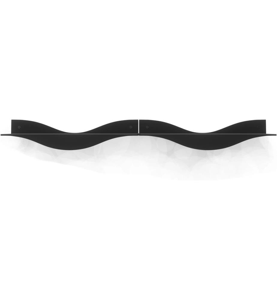 UMBRA - Wandregal Surf 2er-Set, 43 x 18 x 10 cm, Schwarz