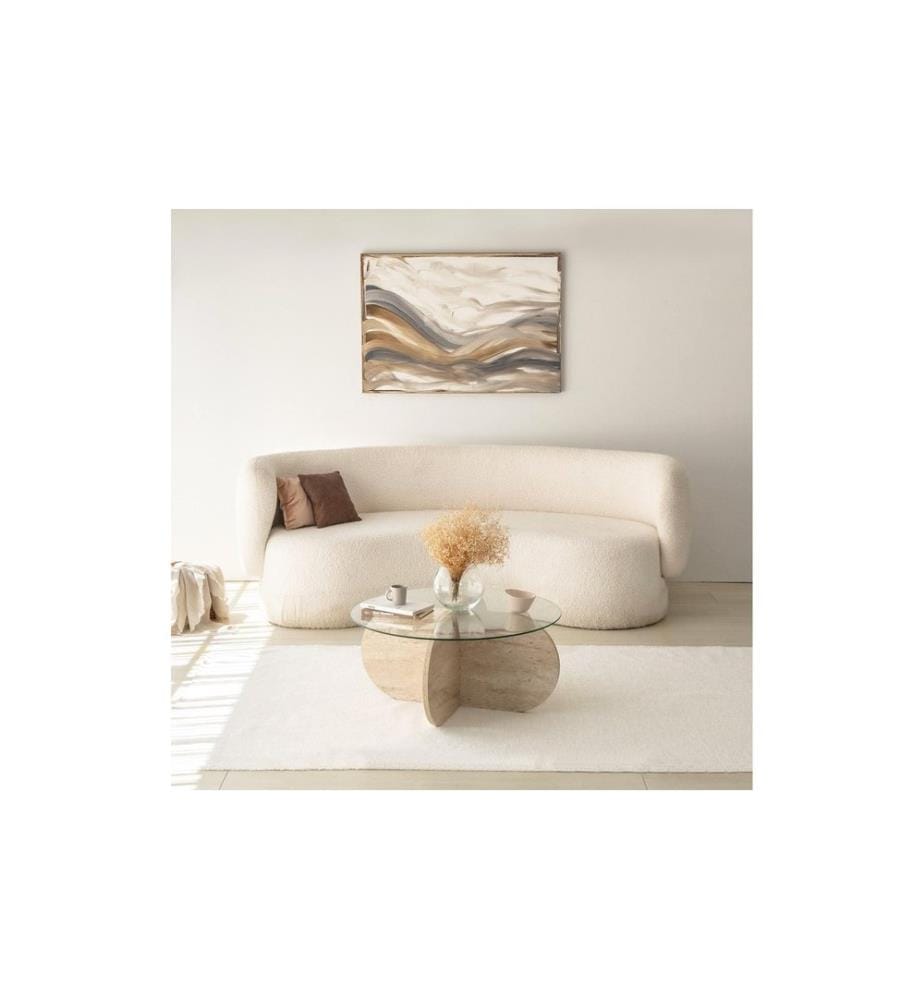 Woody Fashion - Table basse Bulle Transparent, 75 x 35 cm