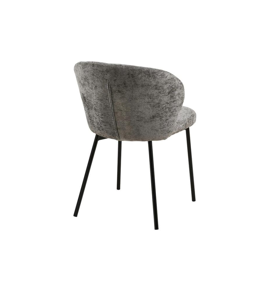House Nordic - Chaise de salle à manger Roanne, Gris, set de 2