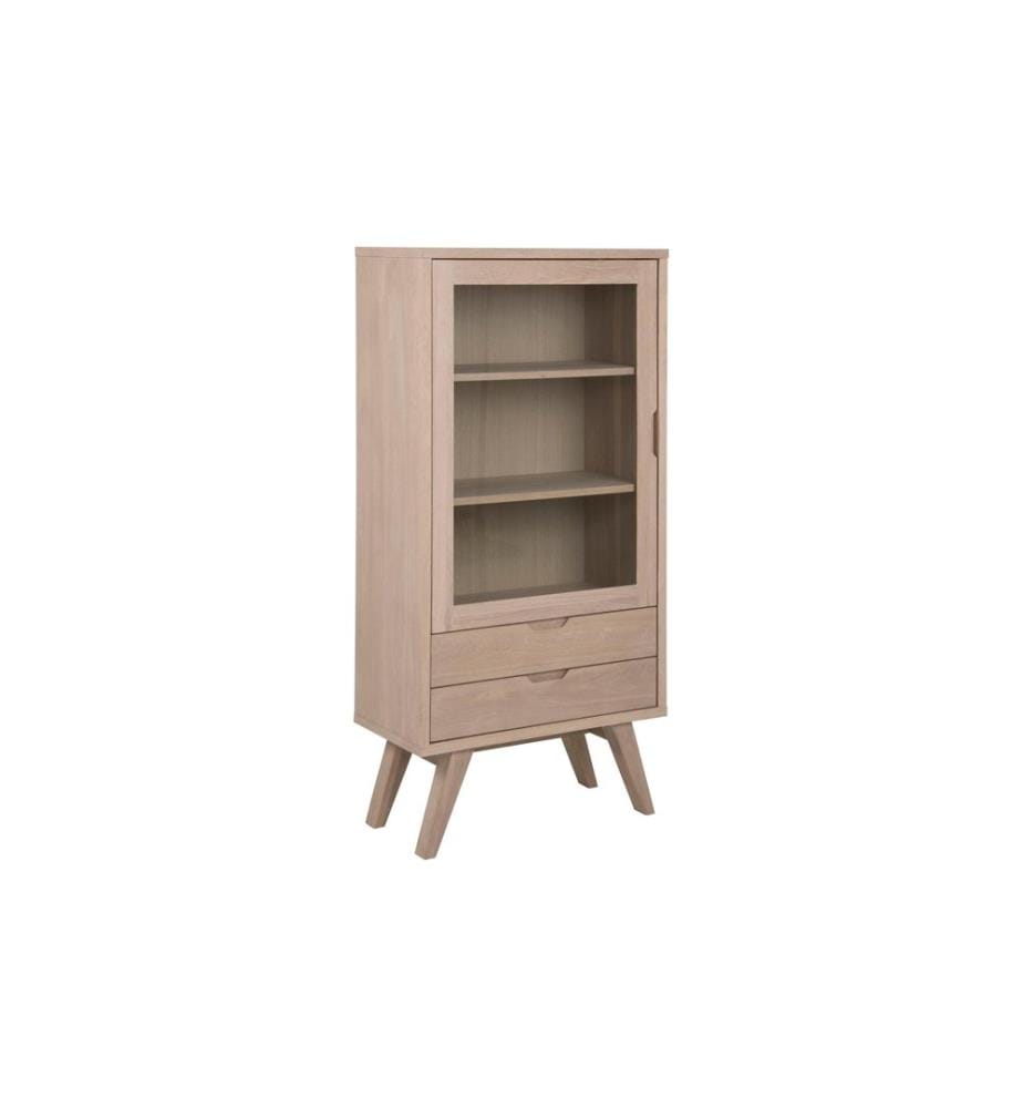 AC Design - Vitrine A-Line Marron clair 72 x 36 x 145 cm