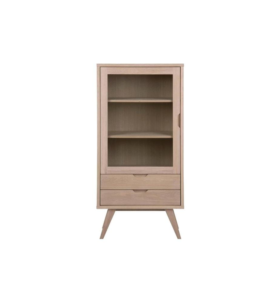 AC Design - Vitrine A-Line Marron clair 72 x 36 x 145 cm