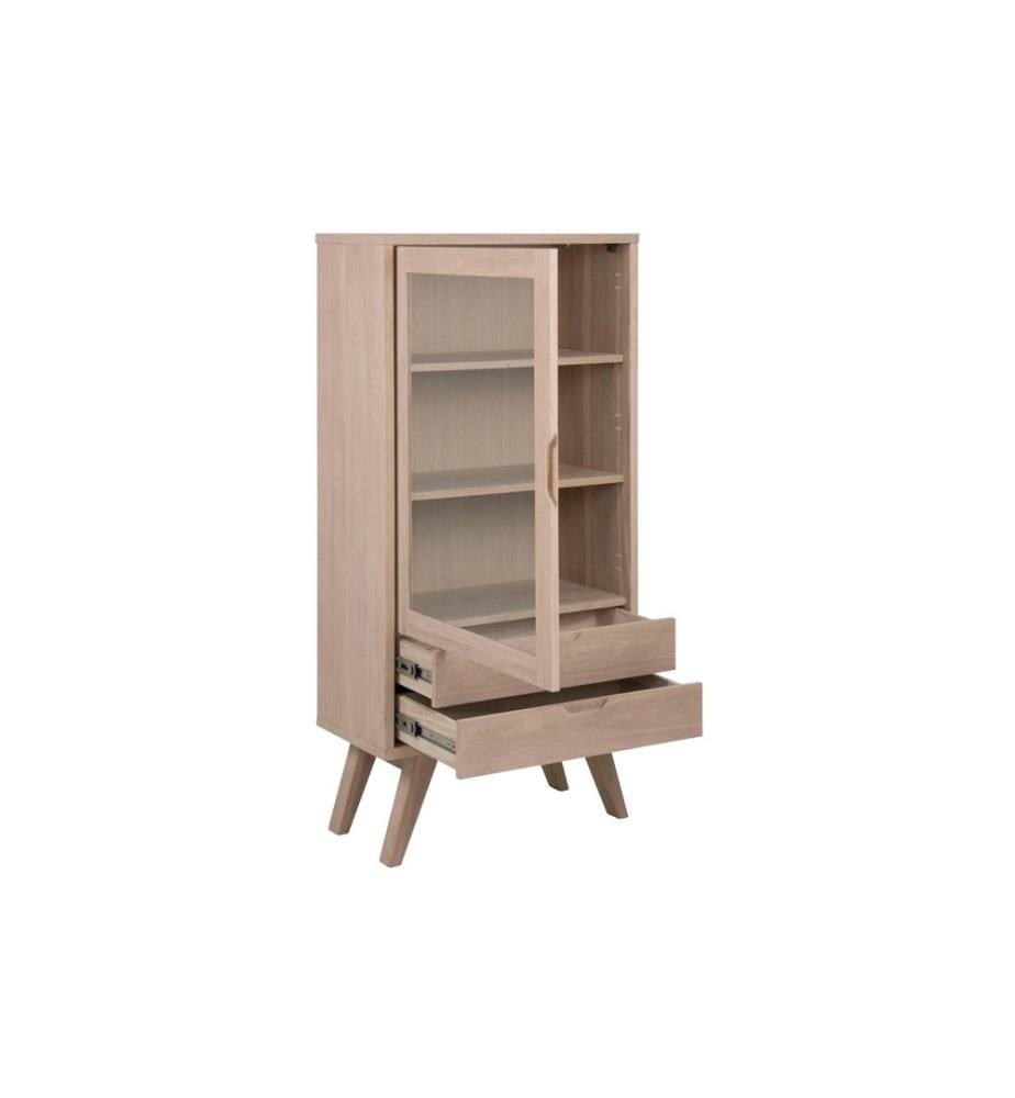 AC Design - Vitrine A-Line Marron clair 72 x 36 x 145 cm