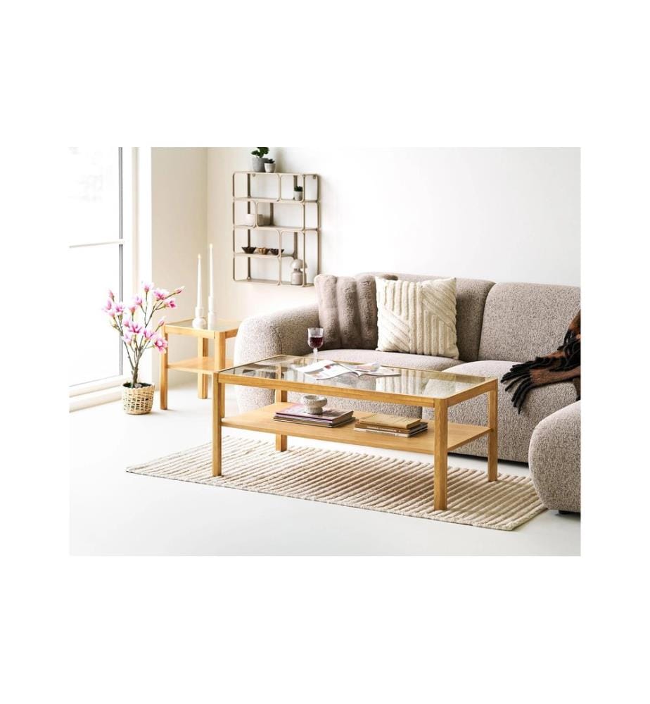 House Nordic - Wandregal Lanciano, 48 x 18 x 64 cm, Beige