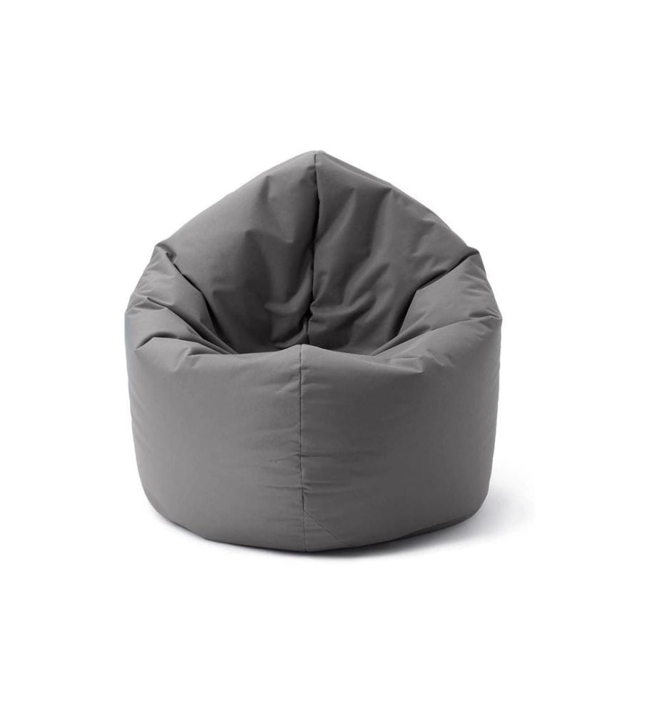 Lumaland - Runder Sitzsack 2 in 1, 300 l Polyester (PES), Grau