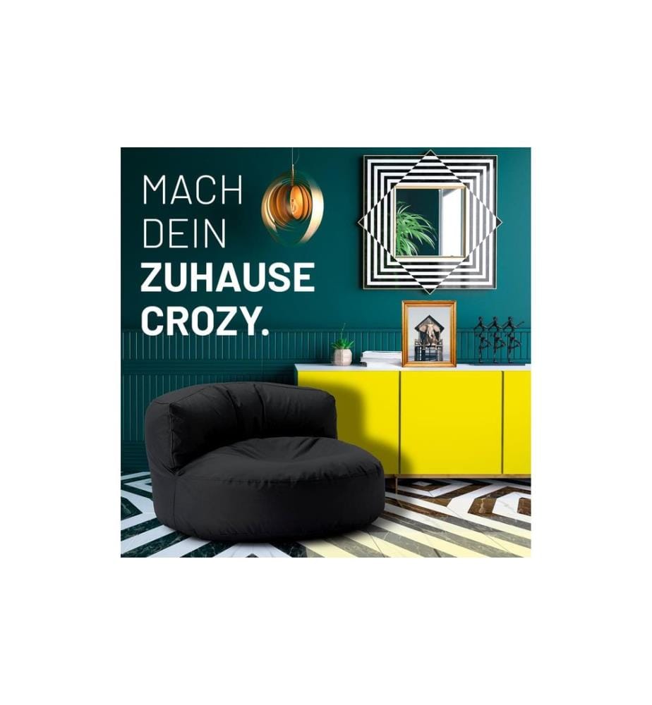 Lumaland - Sitzsack-Sofa, 320 l Polyester (PES), Schwarz