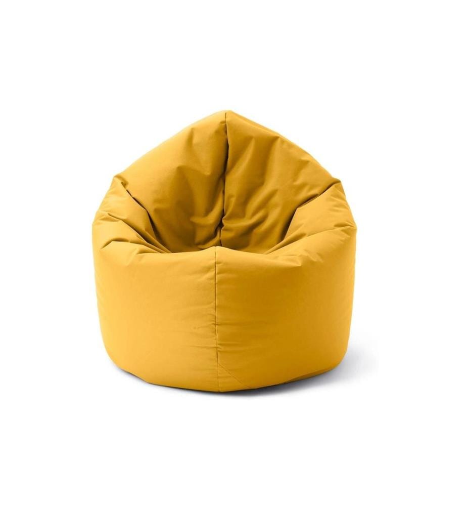 Lumaland - Runder Sitzsack 2 in 1, 300 l Polyester (PES), Gelb