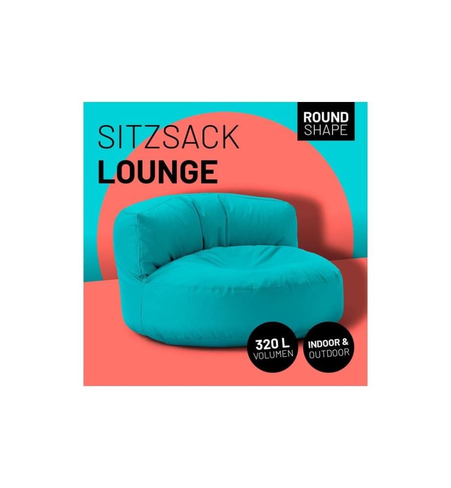 Lumaland - Sitzsack-Sofa, 320 l Polyester (PES), Blau/Grün