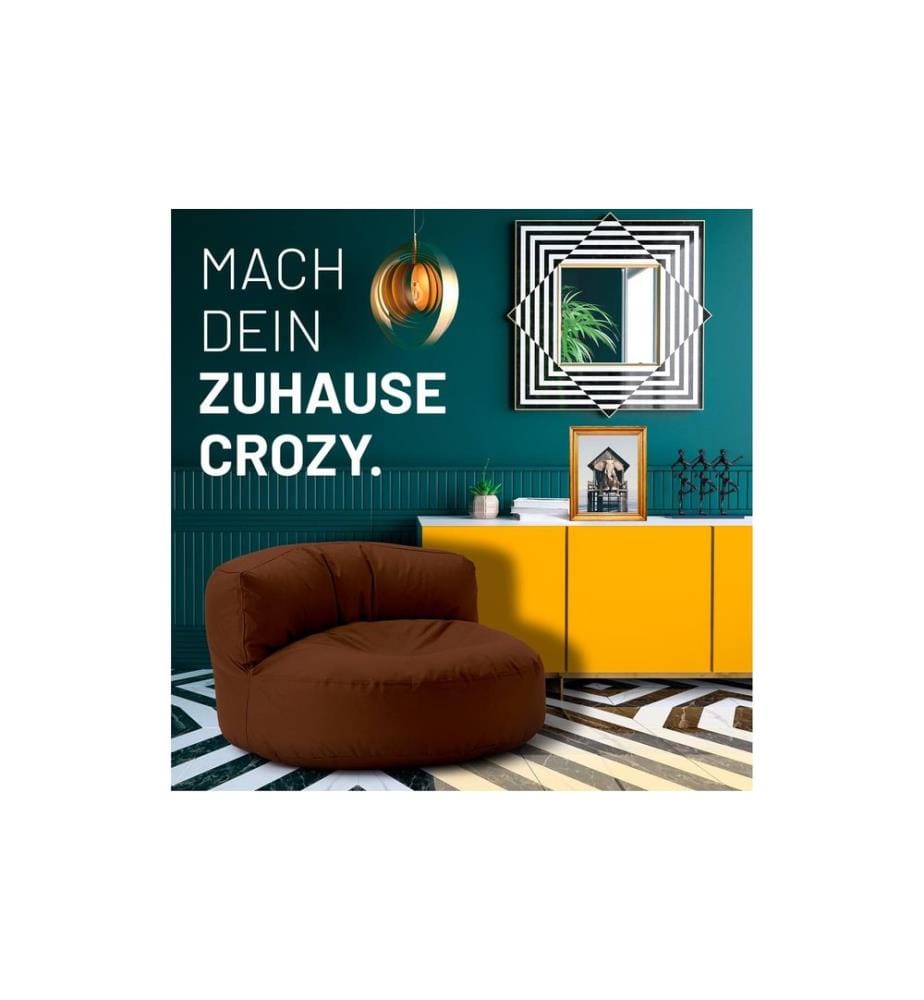 Lumaland - Sitzsack-Sofa, 320 l Polyester (PES), Braun