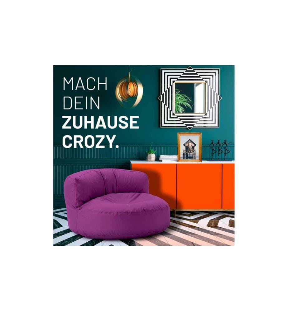 Lumaland - Sitzsack-Sofa, 320 l Polyester (PES), Violett