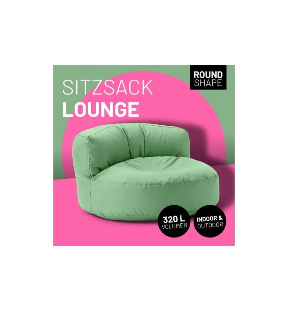 Lumaland - Sitzsack-Sofa, 320 l Polyester (PES)/Textil, Hellgrün