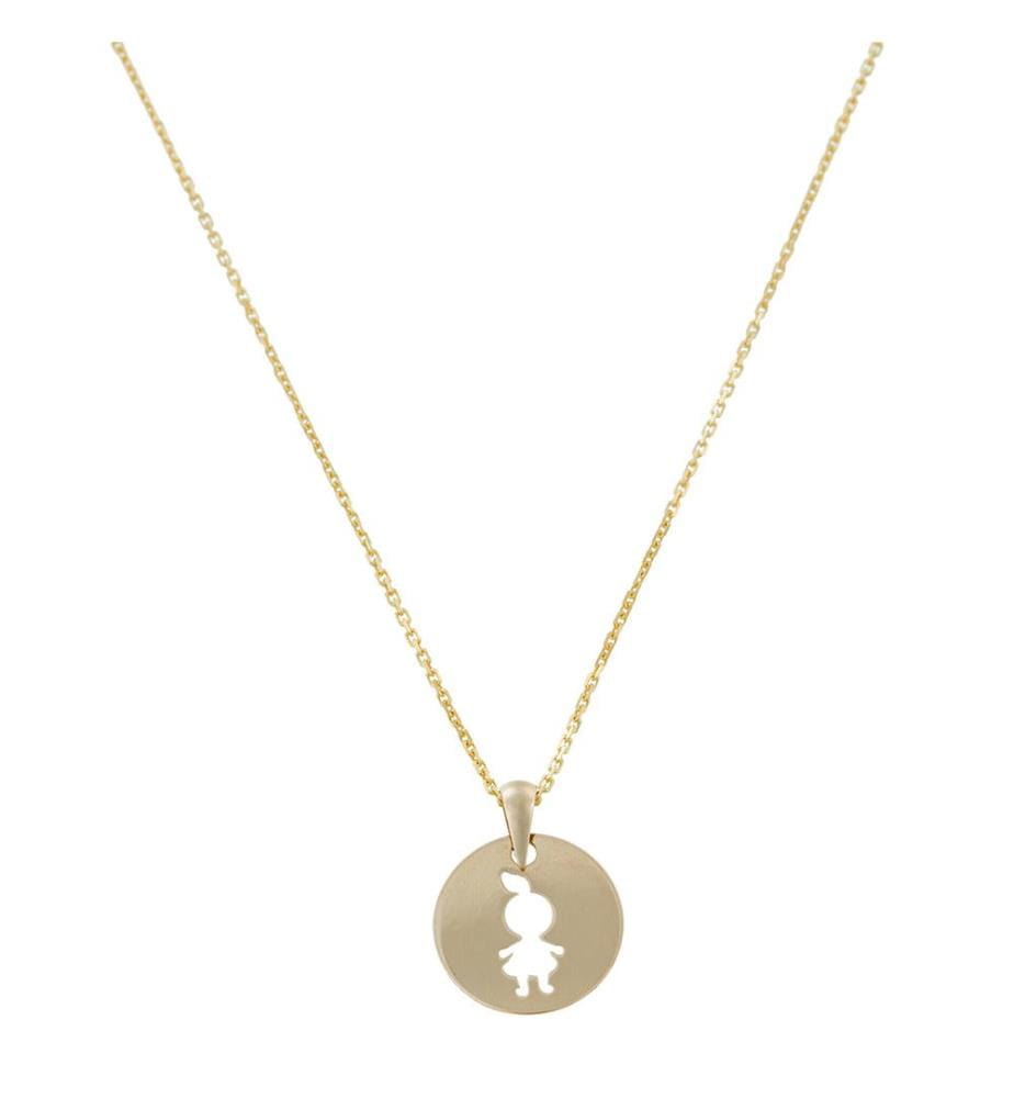 Ciondolo a forma di bambina Oro Giallo 375/1000