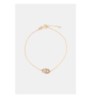 Bracciale per bambini Mano di Fatima - Oro giallo 375/1000