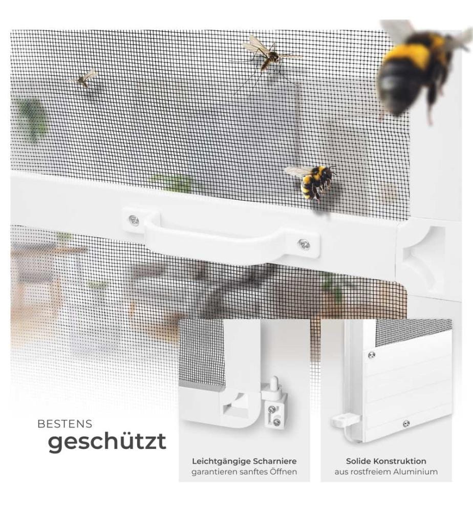Moustiquaire pour porte - blanc