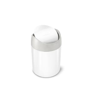 SIMPLEHUMAN - Poubelle 1.5 l, Blanc