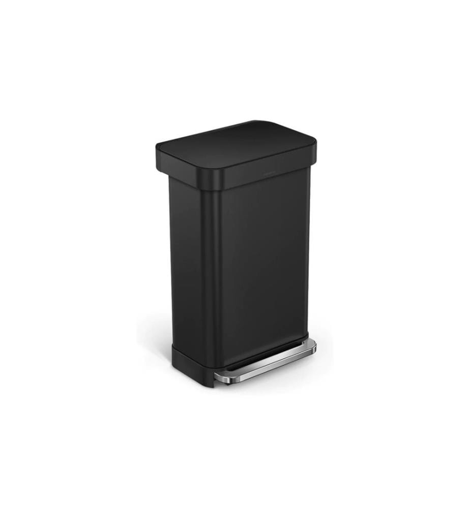 SIMPLEHUMAN - Treteimer 45 l, Schwarz matt