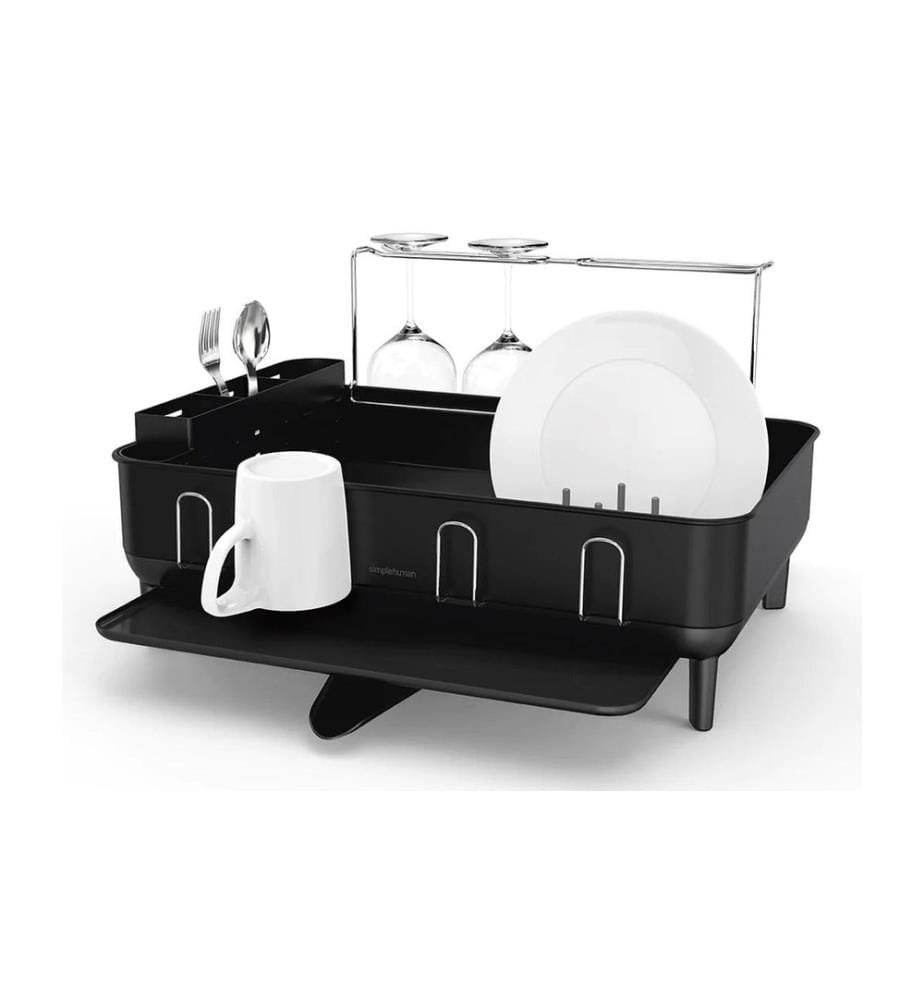SIMPLEHUMAN - Abtropfgestell Schwarz matt
