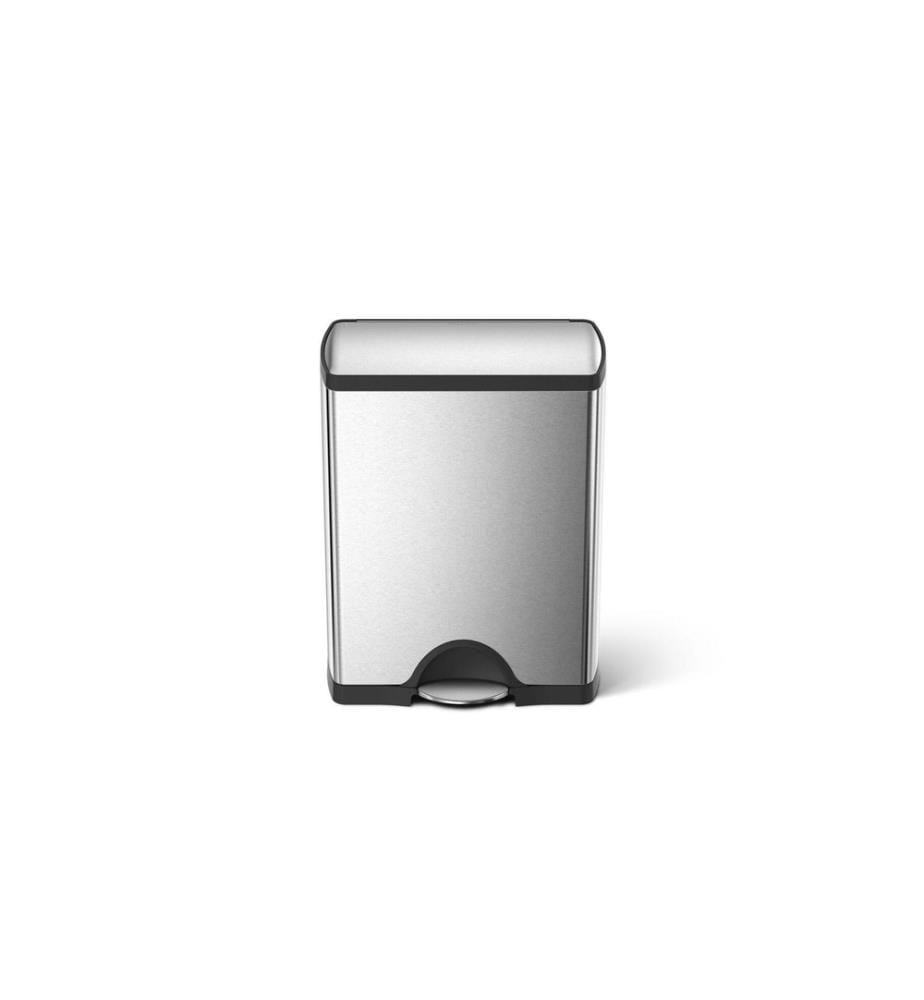 SIMPLEHUMAN - Recyclingbehälter CW1830 46 Liter, Silber