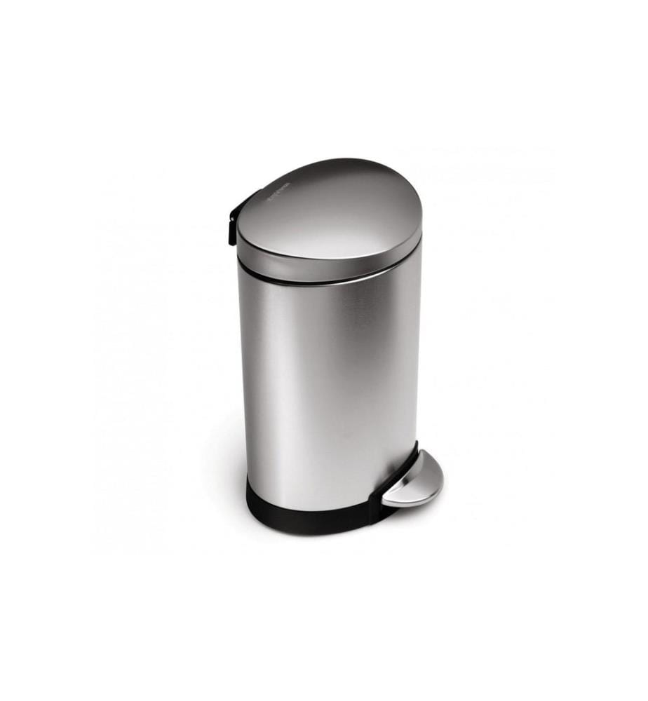 SIMPLEHUMAN - Treteimer CW1834CB 6 Liter, Silber, fingerprint-proof