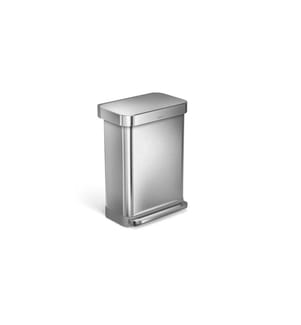 SIMPLEHUMAN - Poubelle à pédale CW2023 55 litres, argent