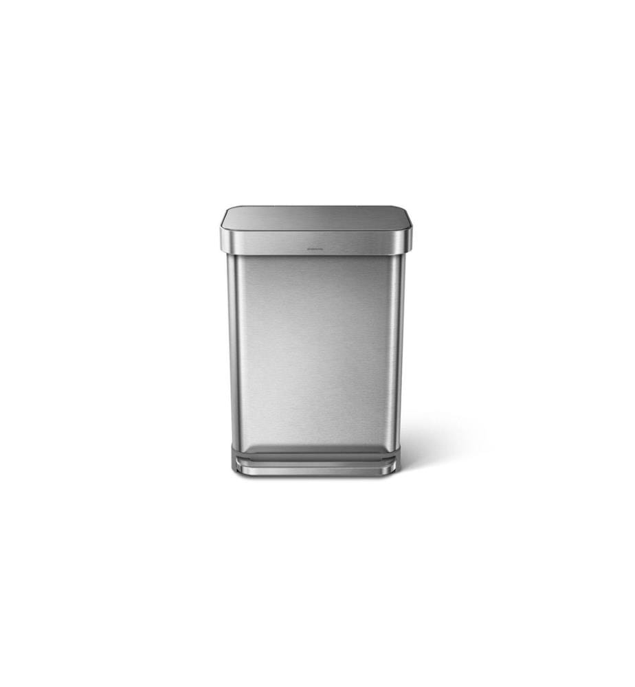 SIMPLEHUMAN - Treteimer CW2023 55 Liter, Silber