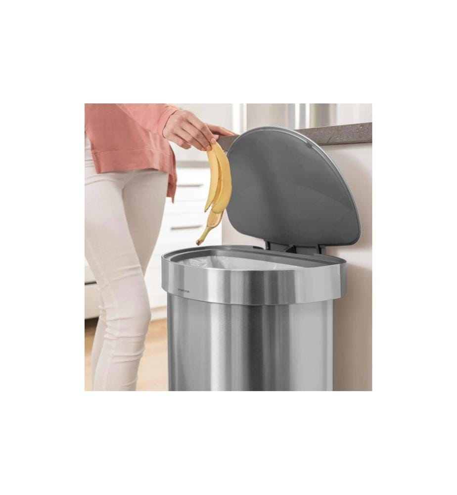 SIMPLEHUMAN - Treteimer CW2030 45 Liter, Silber