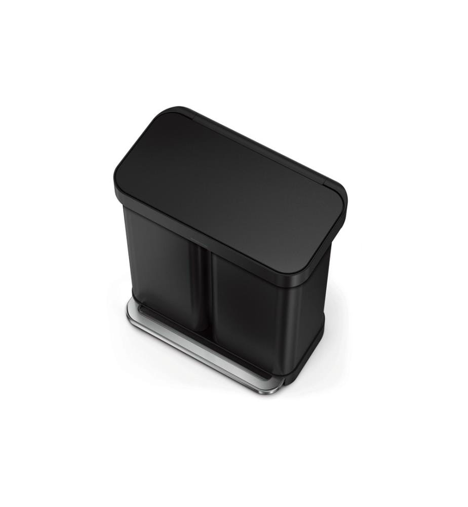 SIMPLEHUMAN - Abfalleimer Step Can 34+24 l Schwarz