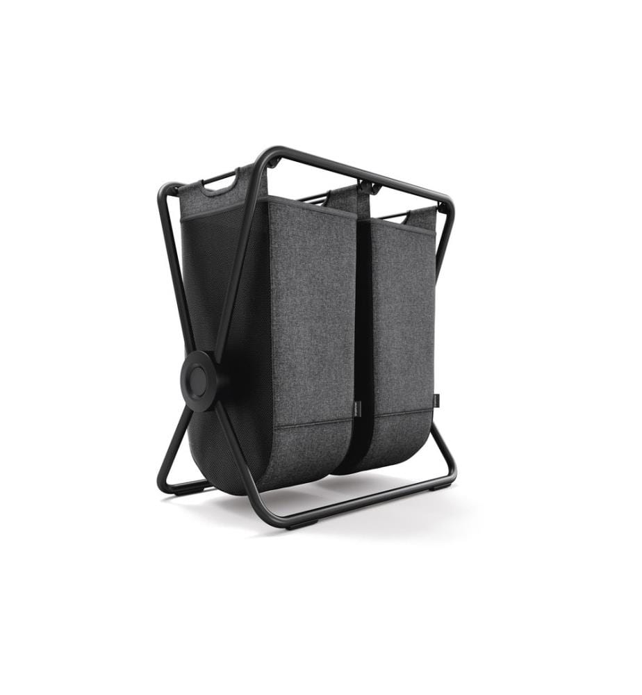 SIMPLEHUMAN - Double 2 x 70 l, Grau / Schwarz