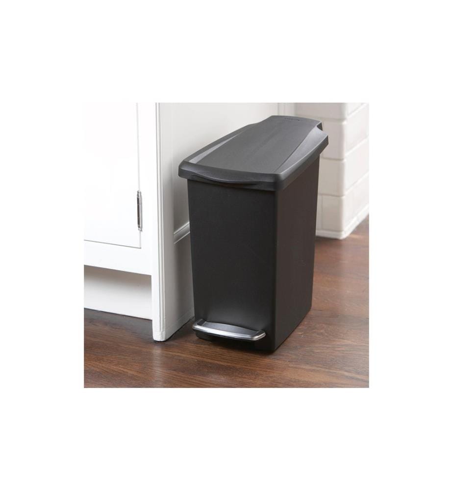 SIMPLEHUMAN - Treteimer Slim Step Can 10 l Schwarz
