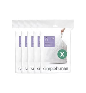 Simplehuman Müllbeutel Code X, 80 l, 5 x 20 Stück