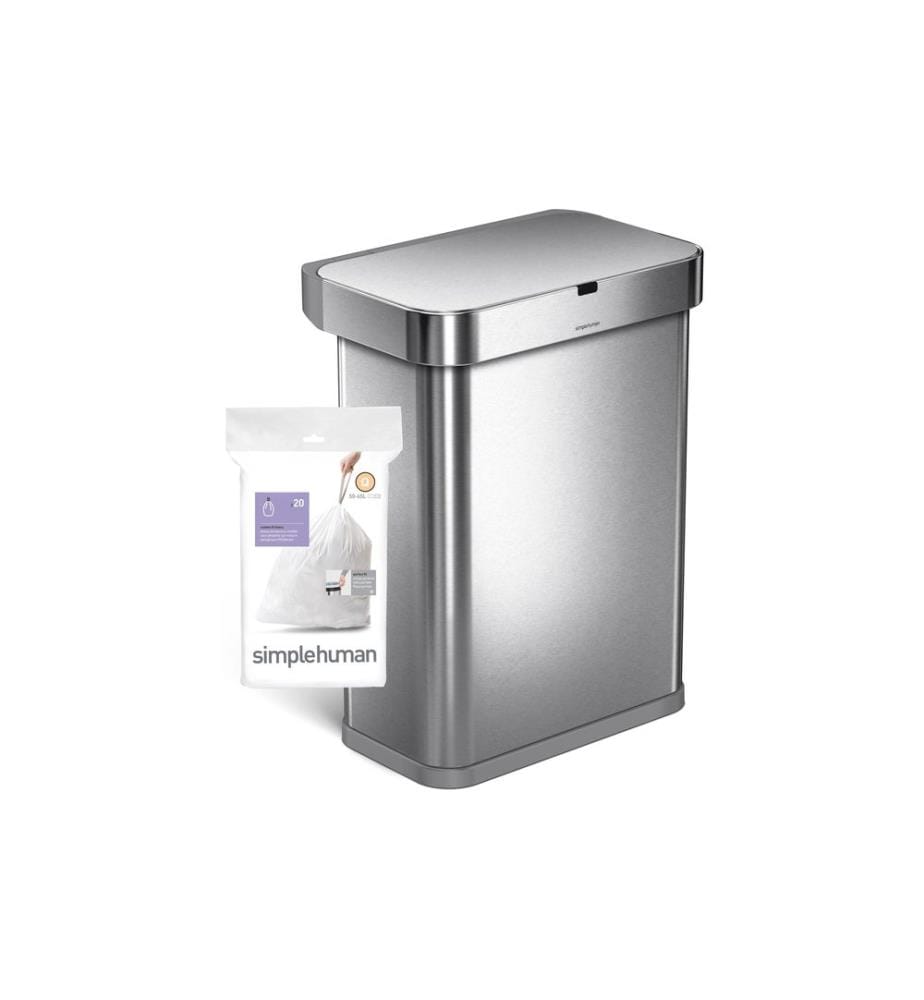 Simplehuman Sacs poubelle Code Q, 50 l, 60 pièces