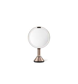 Simplehuman Miroir cosmétique avec contrôle tactile sensoriel Or rose