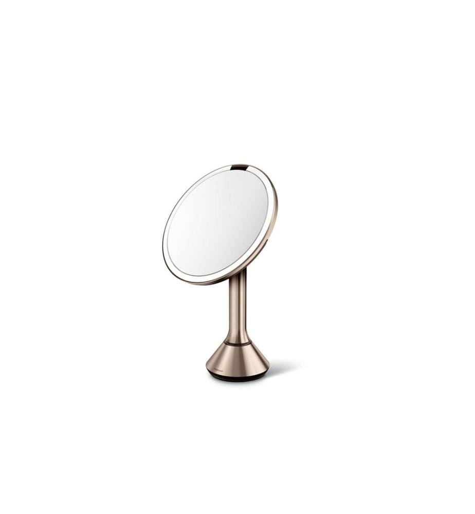 Simplehuman Miroir cosmétique avec contrôle tactile sensoriel Or rose
