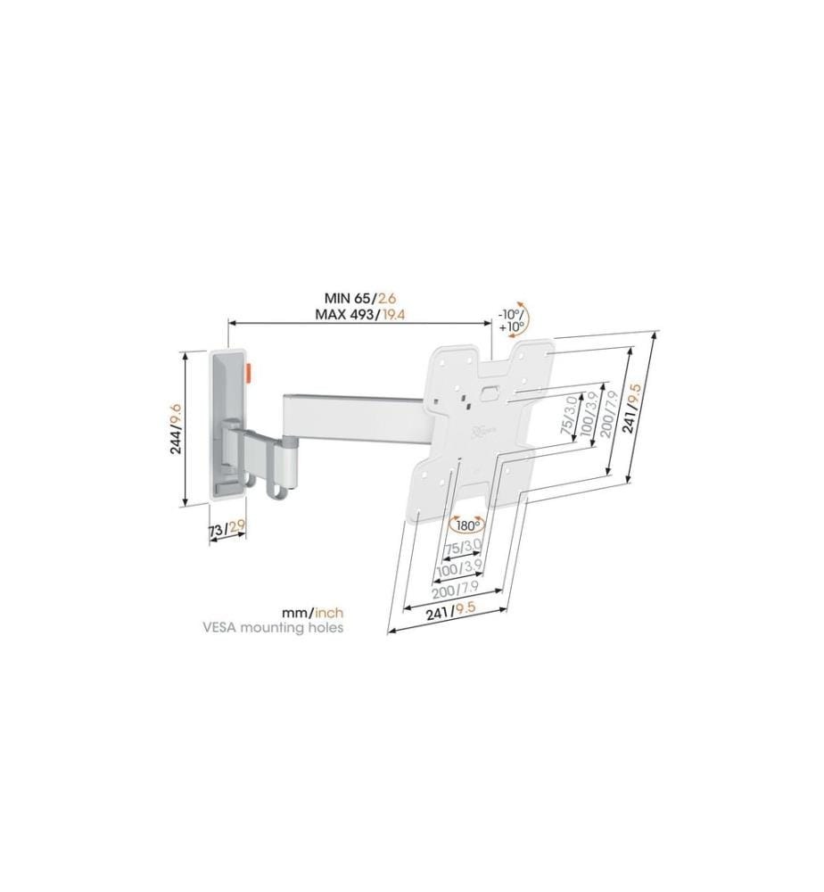 Vogel's Wandhalterung TVM 3245 Weiss