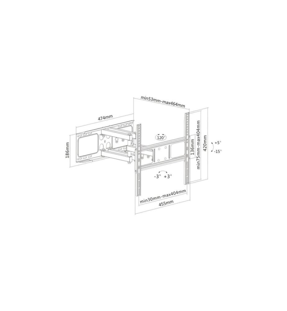PureMounts - Wandhalterung PM-FM41-400 Schwarz