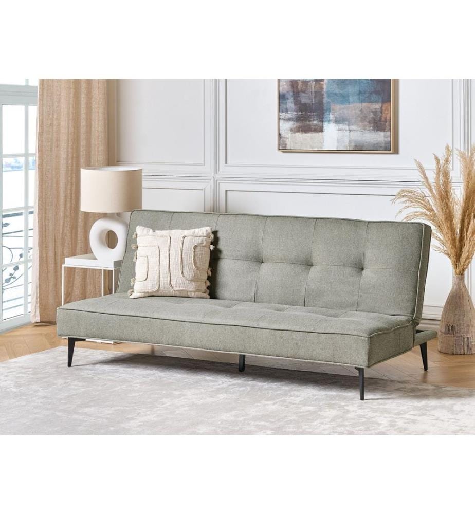 Sofa Bed 3 Seater ESSVIK Fabric Light Green
