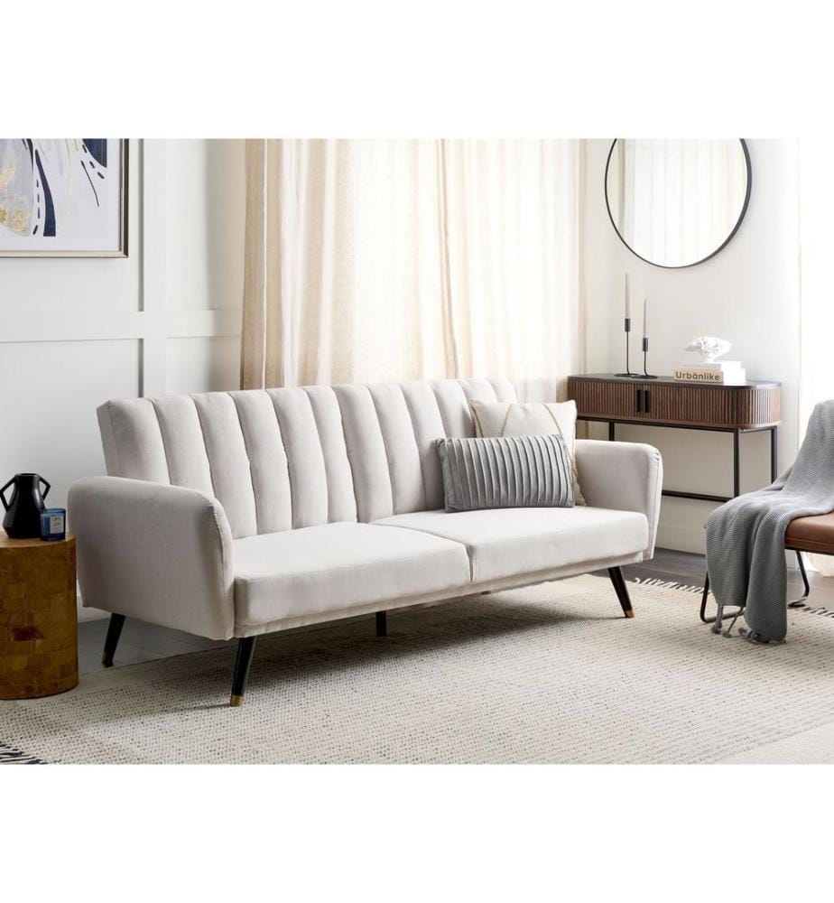 Schlafsofa 3-Sitzer VIMMERBY Stoff Beige