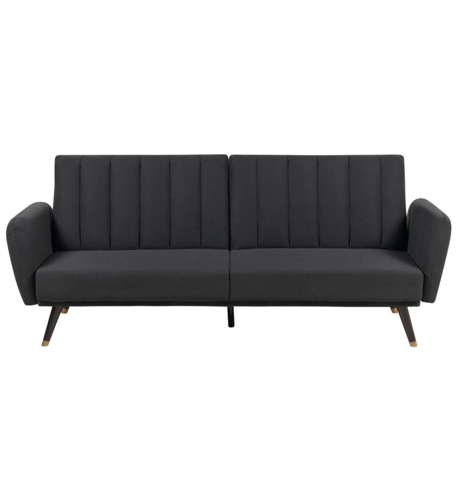 Schlafsofa 3-Sitzer VIMMERBY Stoff Schwarz