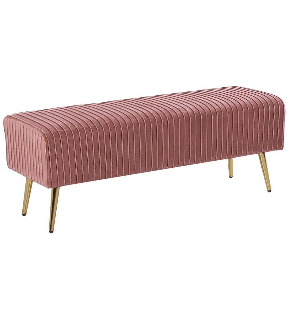Banc rembourré PATERSON Velours Rose