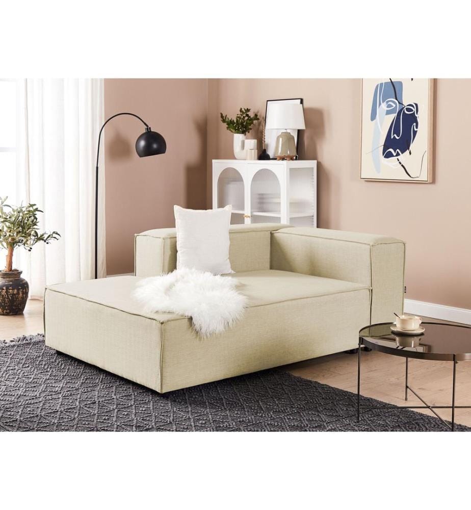 Chaiselongue APRICA Kunstleinen Beige