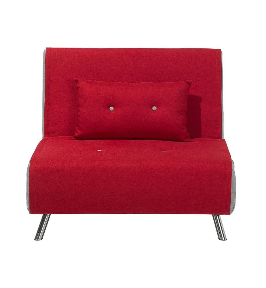 1-Sitzer Schlafsofa FARRIS Stoff Rot