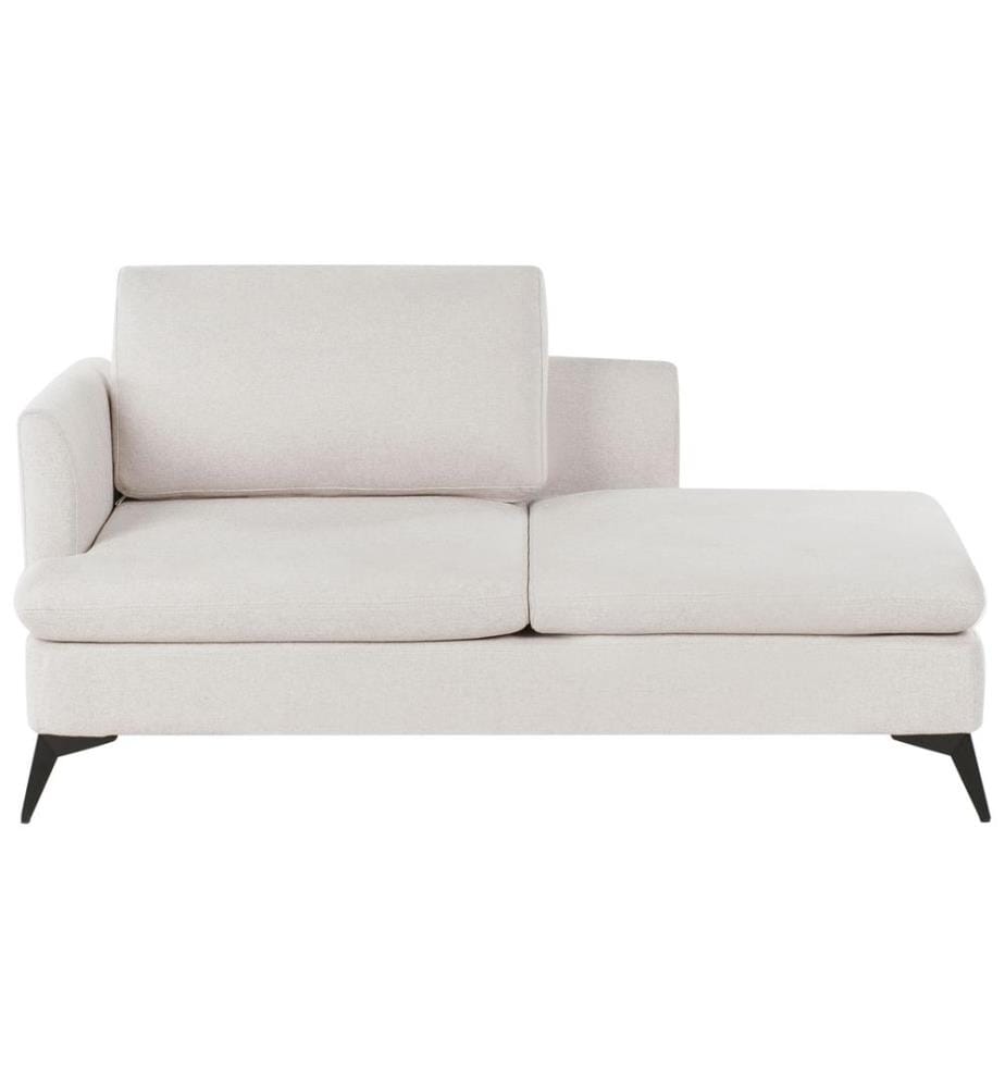 Linksseitige Chaiselongue SIEVOZ Stoff Hellbeige