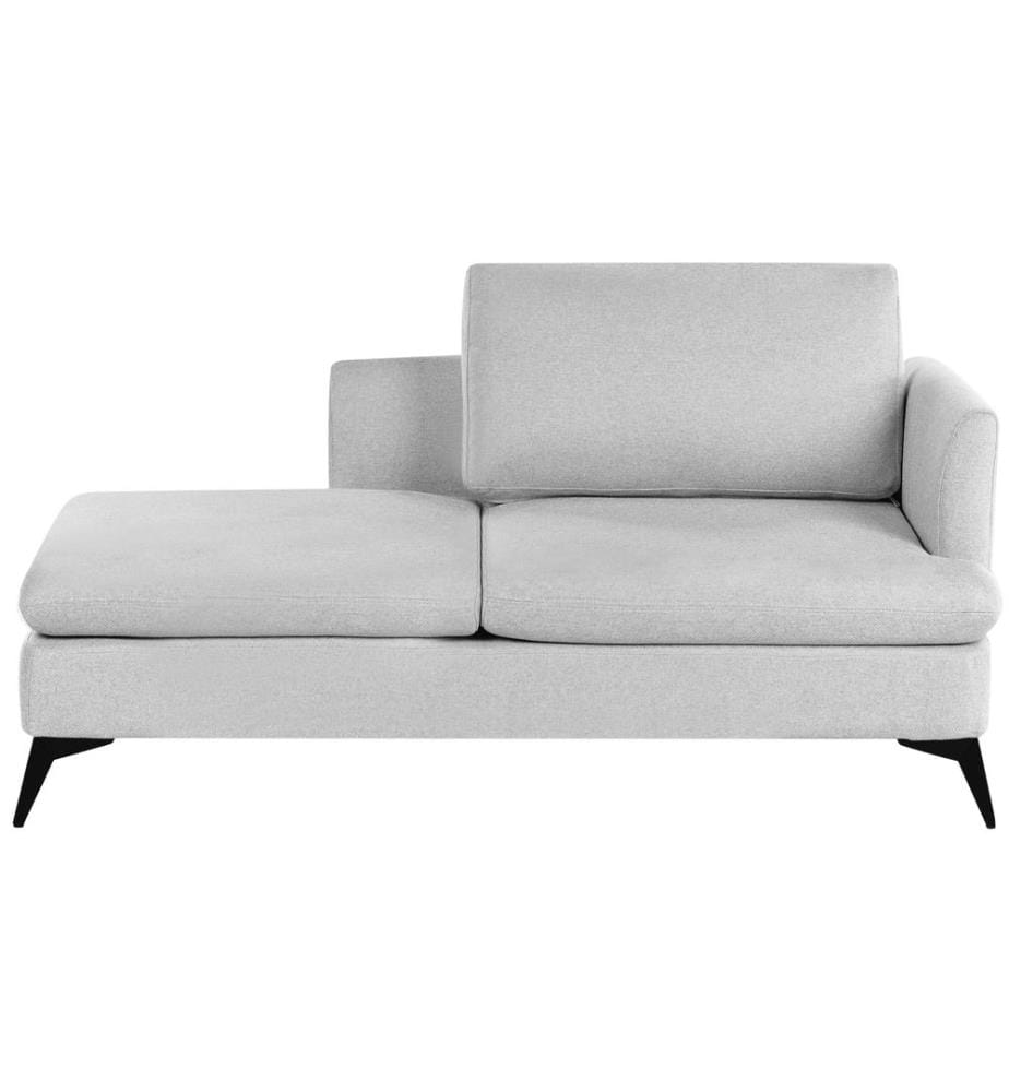 Rechtsseitige Chaiselongue SIEVOZ Stoff Hellgrau