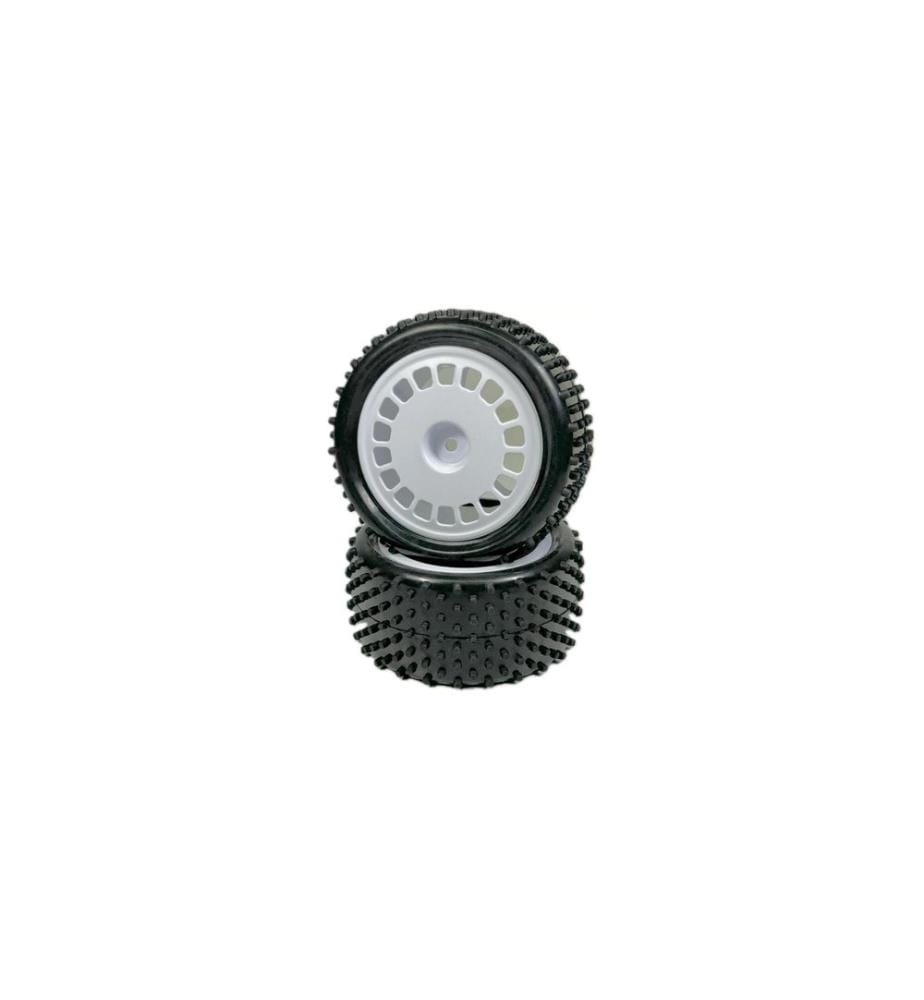 Absima Set ruote buggy 1:10 Mini Pin posteriori bianche (2)