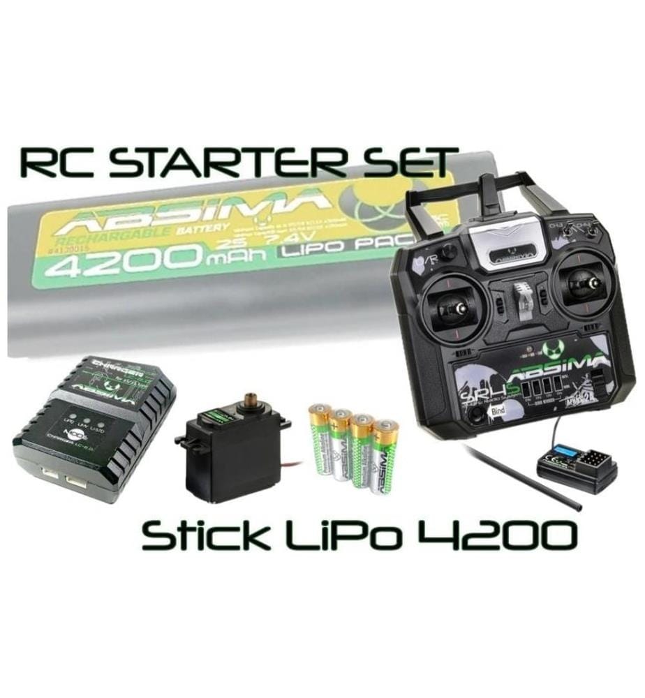 Absima RC Starter-Set Stick LiPo 4200