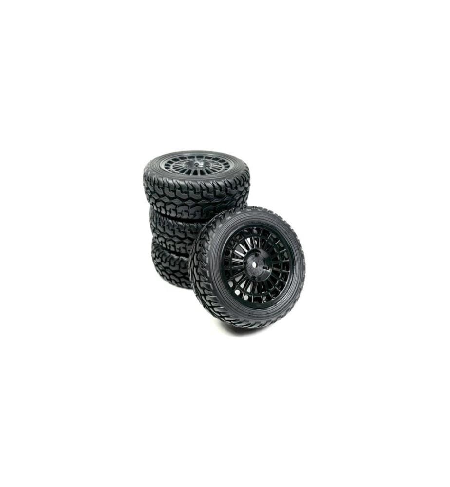 Absima Set ruote 1:10 Rally Street Design Nero (4)