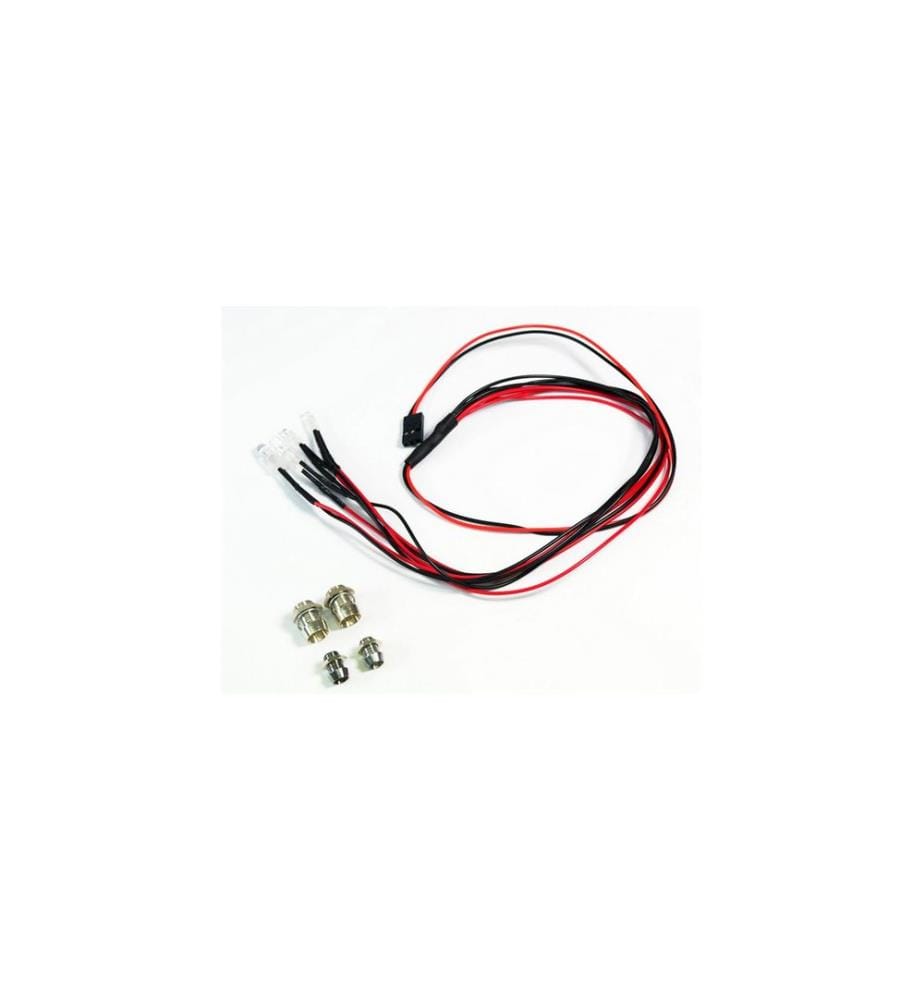 Absima Set LED 1:10 Bianco/Rosso con supporto in alluminio