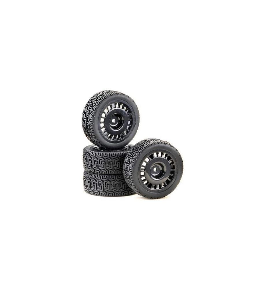 Absima Set ruote Rally Winded Design Nero (4) 1:10