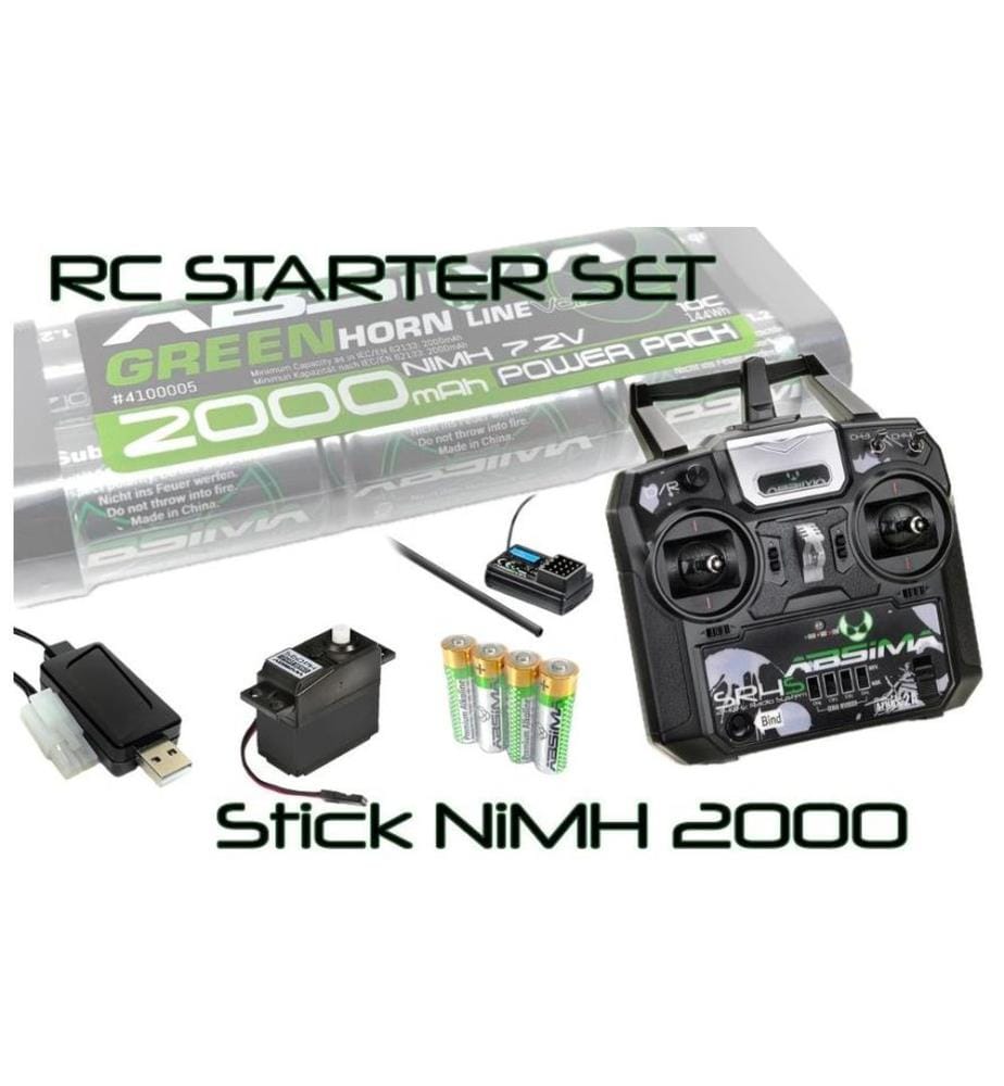 Absima Set di Avvio Batteria NiMH 2000